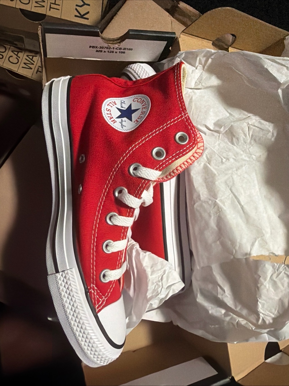 Converse Chuck Taylor All Star High Top Canvas Sneakers Red/White Sz 6 Men/ W 8